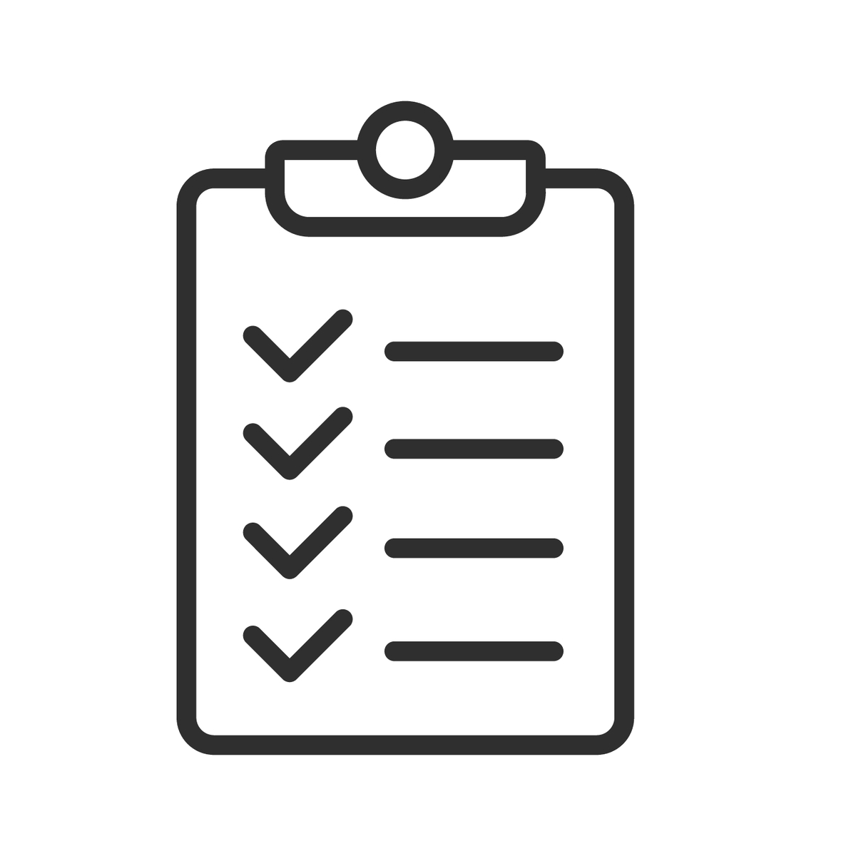 Vector of clipboard with checklist